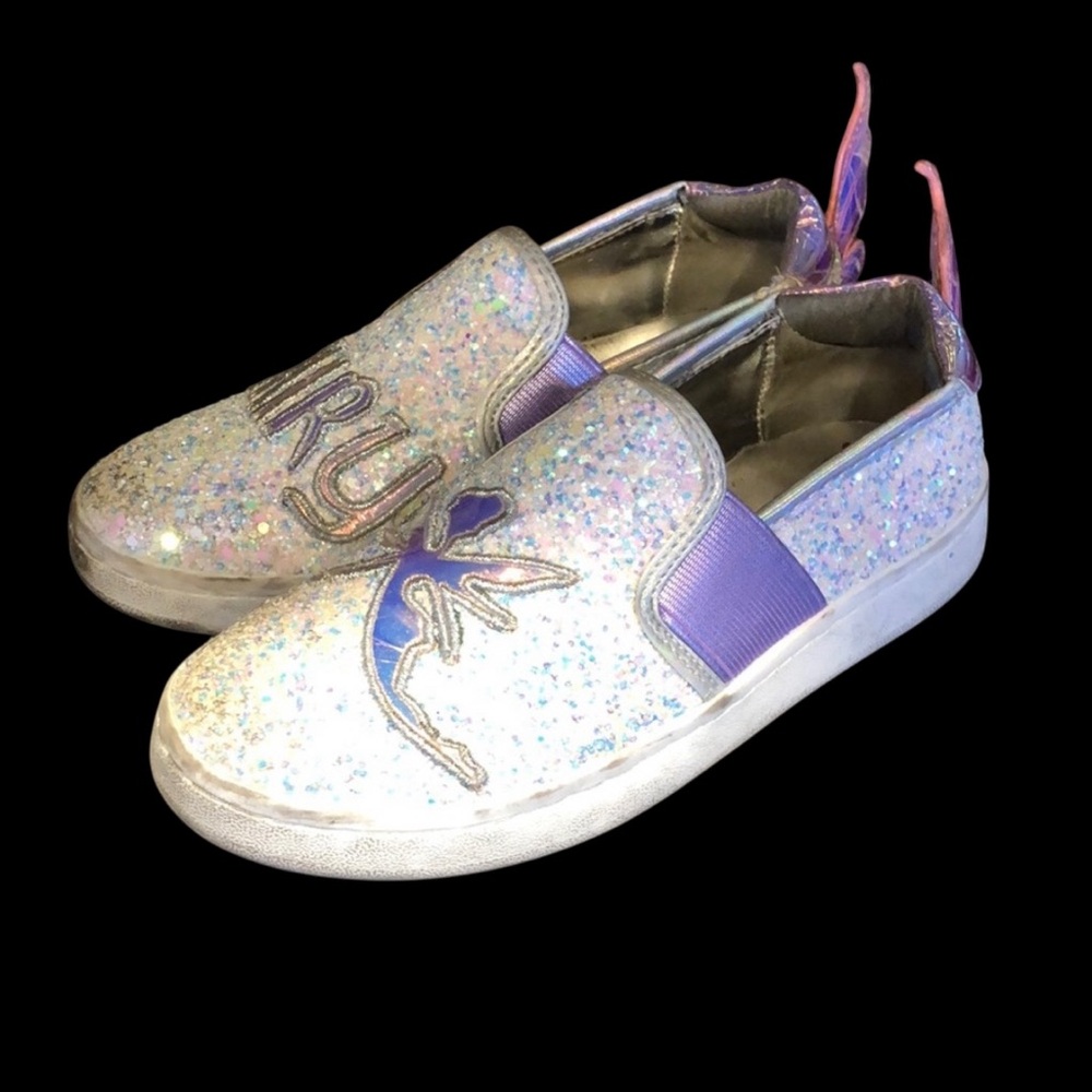 Sam Edelman Blaine Lina Fairy glitter kids girls shoes youth size 12